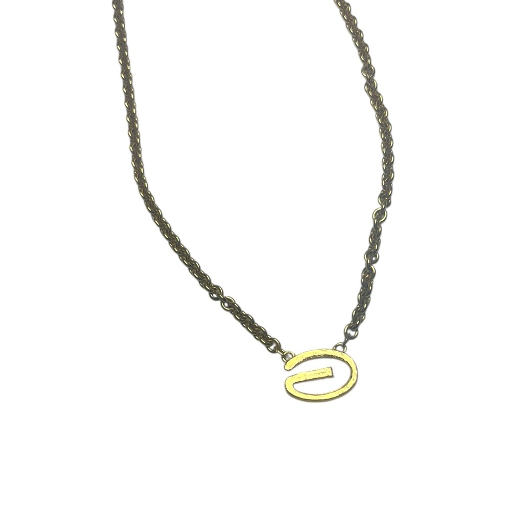Givenchy Vintage Crystal G Logo Pendant Necklace - Picture 4 of 5
